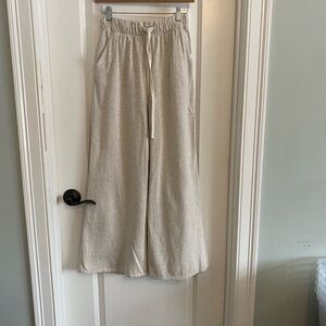Urban Outfitters Out From Under Heathered Oatmeal/Gray Wide Leg Sweatpants